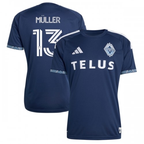 Maglia Vancouver Whitecaps Muller 13 Secondo 2026 Maniche Corte - Uomo Maglia Vancouver Whitecaps Muller 13 Secondo 2026 Maniche Corte - Uomo