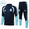 Argentina Felpe da Allenamento Quarto-Zip 2026-27 Navy - Bambino