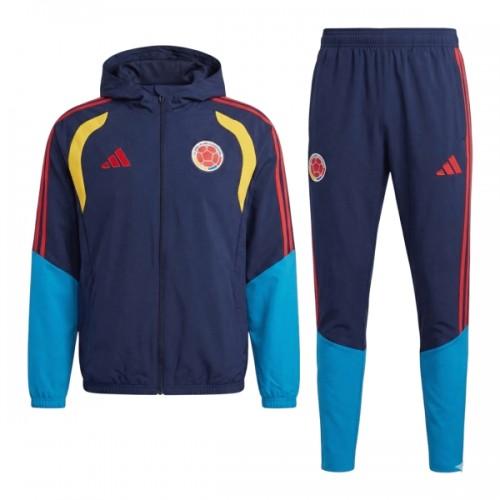 Colombia Felpe con Cappuccio da Allenamento 2026-27 Navy - Uomo Colombia Felpe con Cappuccio da Allenamento 2026-27 Navy - Uomo