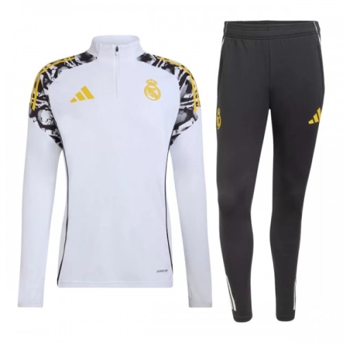 Real Madrid Felpe da Allenamento Quarto-Zip 2026-27 Bianca - Uomo Real Madrid Felpe da Allenamento Quarto-Zip 2026-27 Bianca - Uomo