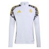 Real Madrid Felpe da Allenamento Quarto-Zip 2026-27 Bianca - Uomo