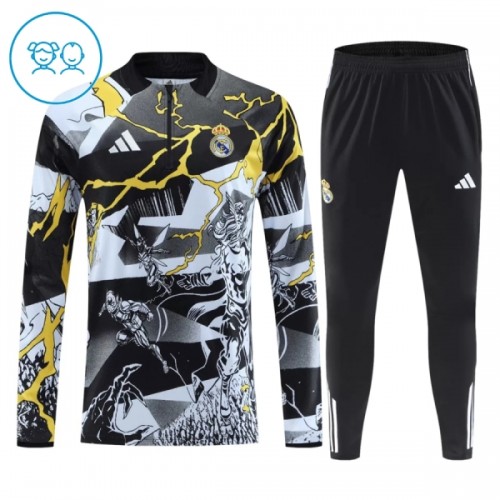 Real Madrid Marvel Felpe da Allenamento Quarto-Zip 2026-27 Nera - Bambino Real Madrid Marvel Felpe da Allenamento Quarto-Zip 2026-27 Nera - Bambino