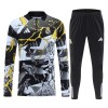 Real Madrid Marvel Felpe da Allenamento Quarto-Zip 2026-27 Nera - Uomo