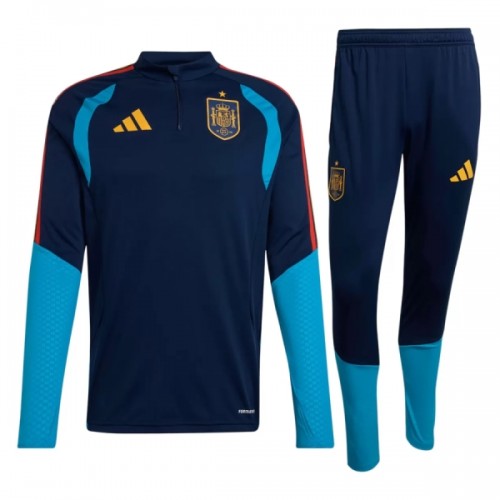 Spagna Felpe da Allenamento Quarto-Zip 2026-27 Navy - Uomo Spagna Felpe da Allenamento Quarto-Zip 2026-27 Navy - Uomo