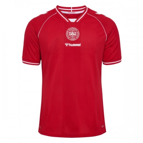 Maglia Danimarca Primo Mondiali 2026 Maniche Corte - Uomo Maglia Danimarca Primo Mondiali 2026 Maniche Corte - Uomo