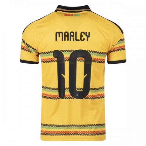 Maglia Giamaica Bob Marley 10 Primo Mondiali 2026 Maniche Corte - Uomo Maglia Giamaica Bob Marley 10 Primo Mondiali 2026 Maniche Corte - Uomo
