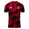 Maglia Manchester United Pre-Match 2025-26 Maniche Corte Rossa - Uomo