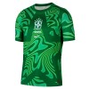 Maglia Portiere Brasile Primo Mondiali 2026 Maniche Corte Verde - Uomo