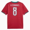 Maglia Portogallo B. Fernandes 8 Primo Mondiali 2026 Maniche Corte - Uomo