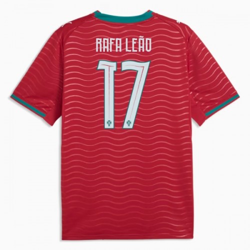 Maglia Portogallo Rafael Leao 17 Primo Mondiali 2026 Maniche Corte - Uomo Maglia Portogallo Rafael Leao 17 Primo Mondiali 2026 Maniche Corte - Uomo