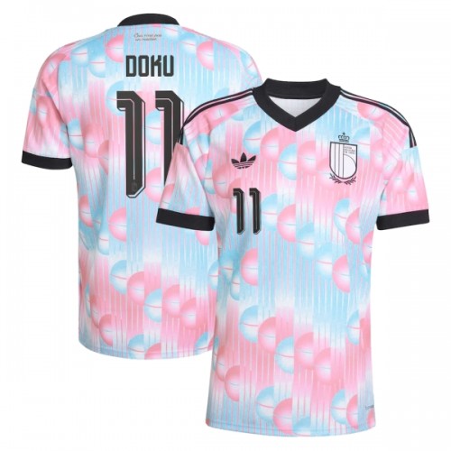 Maglia Belgio Doku 11 Secondo Mondiali 2026 Maniche Corte - Uomo Maglia Belgio Doku 11 Secondo Mondiali 2026 Maniche Corte - Uomo