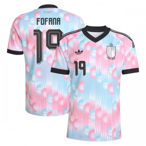 Maglia Belgio Fofana 19 Secondo Mondiali 2026 Maniche Corte - Uomo Maglia Belgio Fofana 19 Secondo Mondiali 2026 Maniche Corte - Uomo