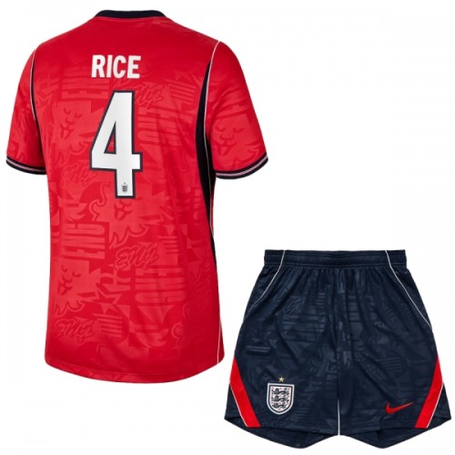 Divisa Inghilterra Rice 4 Secondo Mondiali 2026 Maniche Corte - Bambino Divisa Inghilterra Rice 4 Secondo Mondiali 2026 Maniche Corte - Bambino