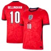 Maglia Inghilterra Bellingham 10 Secondo Mondiali 2026 Maniche Corte - Uomo