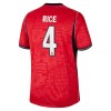 Maglia Inghilterra Rice 4 Secondo Mondiali 2026 Maniche Corte - Uomo