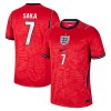 Maglia Inghilterra Saka 7 Secondo Mondiali 2026 Maniche Corte - Uomo Maglia Inghilterra Saka 7 Secondo Mondiali 2026 Maniche Corte - Uomo
