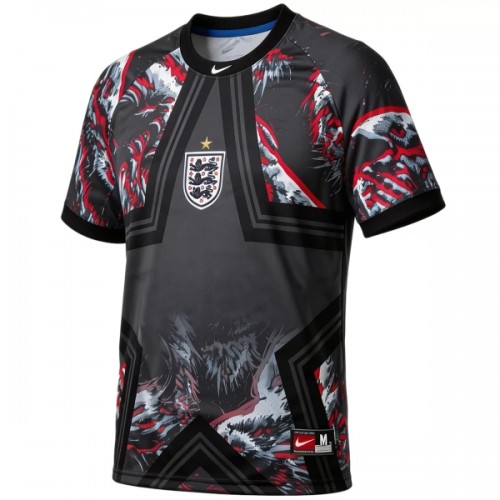 Maglia Portiere Inghilterra Lifestyle Mondiali 2026 Maniche Corte Nera - Uomo Maglia Portiere Inghilterra Lifestyle Mondiali 2026 Maniche Corte Nera - Uomo