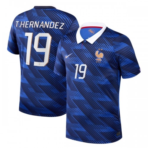 Maglia Francia Theo Hernandez 19 Primo Mondiali 2026 Maniche Corte - Uomo Maglia Francia Theo Hernandez 19 Primo Mondiali 2026 Maniche Corte - Uomo