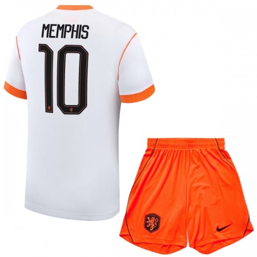 Divisa Paesi Bassi Memphis 10 Secondo Mondiali 2026 Maniche Corte - Bambino Divisa Paesi Bassi Memphis 10 Secondo Mondiali 2026 Maniche Corte - Bambino