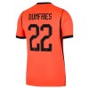 Maglia Paesi Bassi Dumfries 22 Primo Mondiali 2026 Maniche Corte - Uomo Maglia Paesi Bassi Dumfries 22 Primo Mondiali 2026 Maniche Corte - Uomo