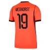 Maglia Paesi Bassi Weghorst 19 Primo Mondiali 2026 Maniche Corte - Uomo Maglia Paesi Bassi Weghorst 19 Primo Mondiali 2026 Maniche Corte - Uomo