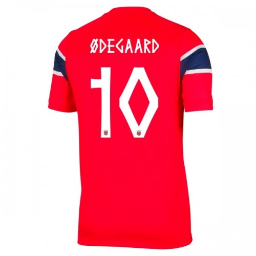 Maglia Norvegia Odegaard 10 Primo Mondiali 2026 Maniche Corte - Uomo Maglia Norvegia Odegaard 10 Primo Mondiali 2026 Maniche Corte - Uomo