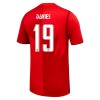 Maglia Canada Davies 19 Primo Mondiali 2026 Maniche Corte - Uomo Maglia Canada Davies 19 Primo Mondiali 2026 Maniche Corte - Uomo