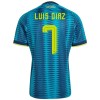Maglia Colombia Luis Diaz 7 Secondo Mondiali 2026 Maniche Corte - Uomo Maglia Colombia Luis Diaz 7 Secondo Mondiali 2026 Maniche Corte - Uomo
