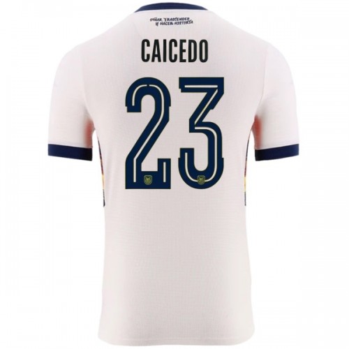 Maglia Ecuador Caicedo 23 Terzo Mondiali 2026 Maniche Corte - Uomo Maglia Ecuador Caicedo 23 Terzo Mondiali 2026 Maniche Corte - Uomo
