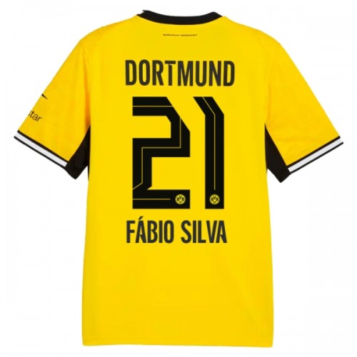 Maglia Borussia Dortmund Fabio Silva 21 Primo 2026-27 Maniche Corte - Uomo Maglia Borussia Dortmund Fabio Silva 21 Primo 2026-27 Maniche Corte - Uomo