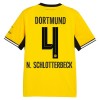 Maglia Borussia Dortmund N. Schlotterbeck 4 Primo 2026-27 Maniche Corte - Uomo