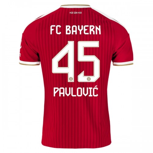Maglia FC Bayern Monaco Pavlovic 45 Primo 2026-27 Maniche Corte - Uomo Maglia FC Bayern Monaco Pavlovic 45 Primo 2026-27 Maniche Corte - Uomo