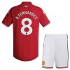 Divisa Manchester United B. Fernandes 8 Primo 2026-27 Maniche Corte - Bambino Divisa Manchester United B. Fernandes 8 Primo 2026-27 Maniche Corte - Bambino