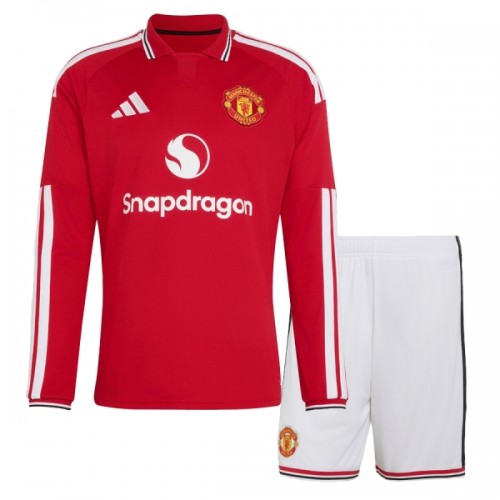 Divisa Manchester United Primo 2026-27 Maniche Lunghe - Bambino Divisa Manchester United Primo 2026-27 Maniche Lunghe - Bambino