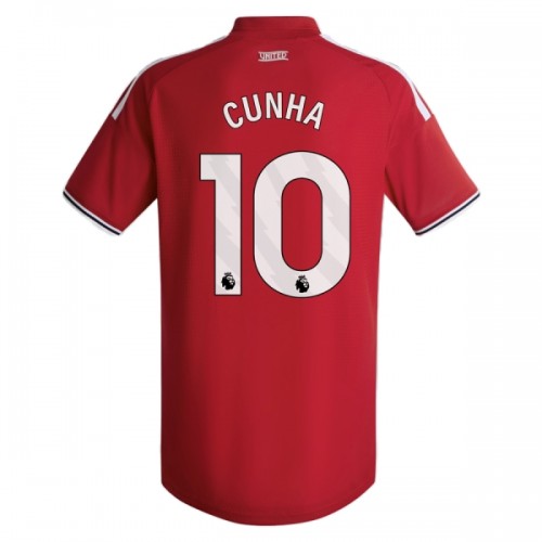 Maglia Manchester United Cunha 10 Primo 2026-27 Maniche Corte - Uomo Maglia Manchester United Cunha 10 Primo 2026-27 Maniche Corte - Uomo