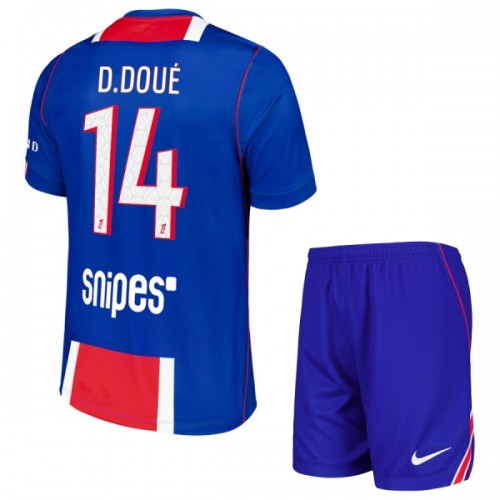 Divisa Paris Saint Germain Desire Doue 14 Primo 2026-27 Maniche Corte - Bambino Divisa Paris Saint Germain Desire Doue 14 Primo 2026-27 Maniche Corte - Bambino