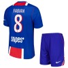 Divisa Paris Saint Germain Fabian 8 Primo 2026-27 Maniche Corte - Bambino Divisa Paris Saint Germain Fabian 8 Primo 2026-27 Maniche Corte - Bambino