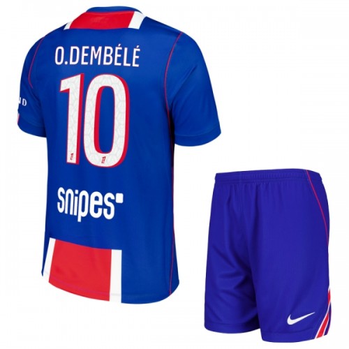 Divisa Paris Saint Germain O. Dembele 10 Primo 2026-27 Maniche Corte - Bambino Divisa Paris Saint Germain O. Dembele 10 Primo 2026-27 Maniche Corte - Bambino