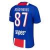 Maglia Paris Saint Germain Joao Neves 87 Primo 2026-27 Maniche Corte - Uomo