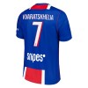 Maglia Paris Saint Germain Kvaratskhelia 7 Primo 2026-27 Maniche Corte - Uomo