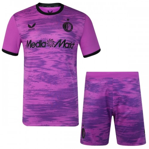 Divisa Portiere Feyenoord Rotterdam 2026-27 Maniche Corte Viola - Bambino Divisa Portiere Feyenoord Rotterdam 2026-27 Maniche Corte Viola - Bambino