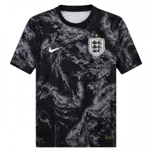 Maglia Inghilterra Pre-Match Mondiali 2026 Maniche Corte Nera - Uomo Maglia Inghilterra Pre-Match Mondiali 2026 Maniche Corte Nera - Uomo