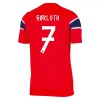 Maglia Norvegia Sorloth 7 Primo Mondiali 2026 Maniche Corte - Uomo Maglia Norvegia Sorloth 7 Primo Mondiali 2026 Maniche Corte - Uomo