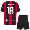 Divisa AC Milan Nkunku 18 Primo 2026-27 Maniche Corte - Bambino