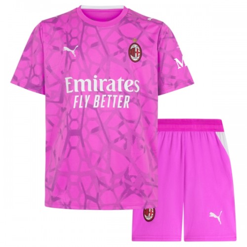 Divisa Portiere AC Milan Secondo 2026-27 Maniche Corte - Bambino Divisa Portiere AC Milan Secondo 2026-27 Maniche Corte - Bambino
