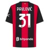 Maglia AC Milan Pavlovic 31 Primo 2026-27 Maniche Corte - Uomo