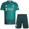 Divisa Portiere Liverpool Primo 2026-27 Maniche Corte Verde - Bambino