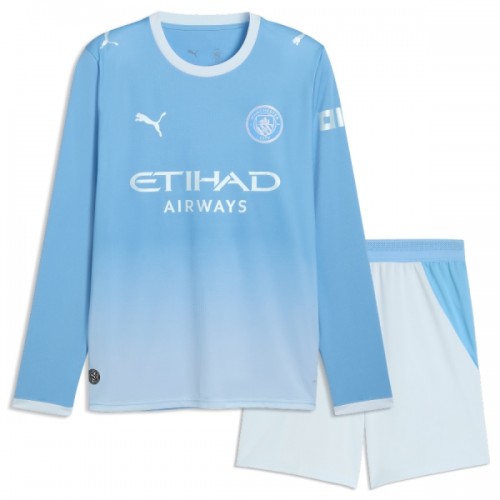 Divisa Manchester City Primo 2026-27 Maniche Lunghe - Bambino Divisa Manchester City Primo 2026-27 Maniche Lunghe - Bambino