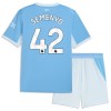 Divisa Manchester City Semenyo 42 Primo 2026-27 Maniche Corte - Bambino