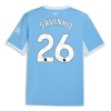 Maglia Manchester City Savinho 26 Primo 2026-27 Maniche Corte - Uomo